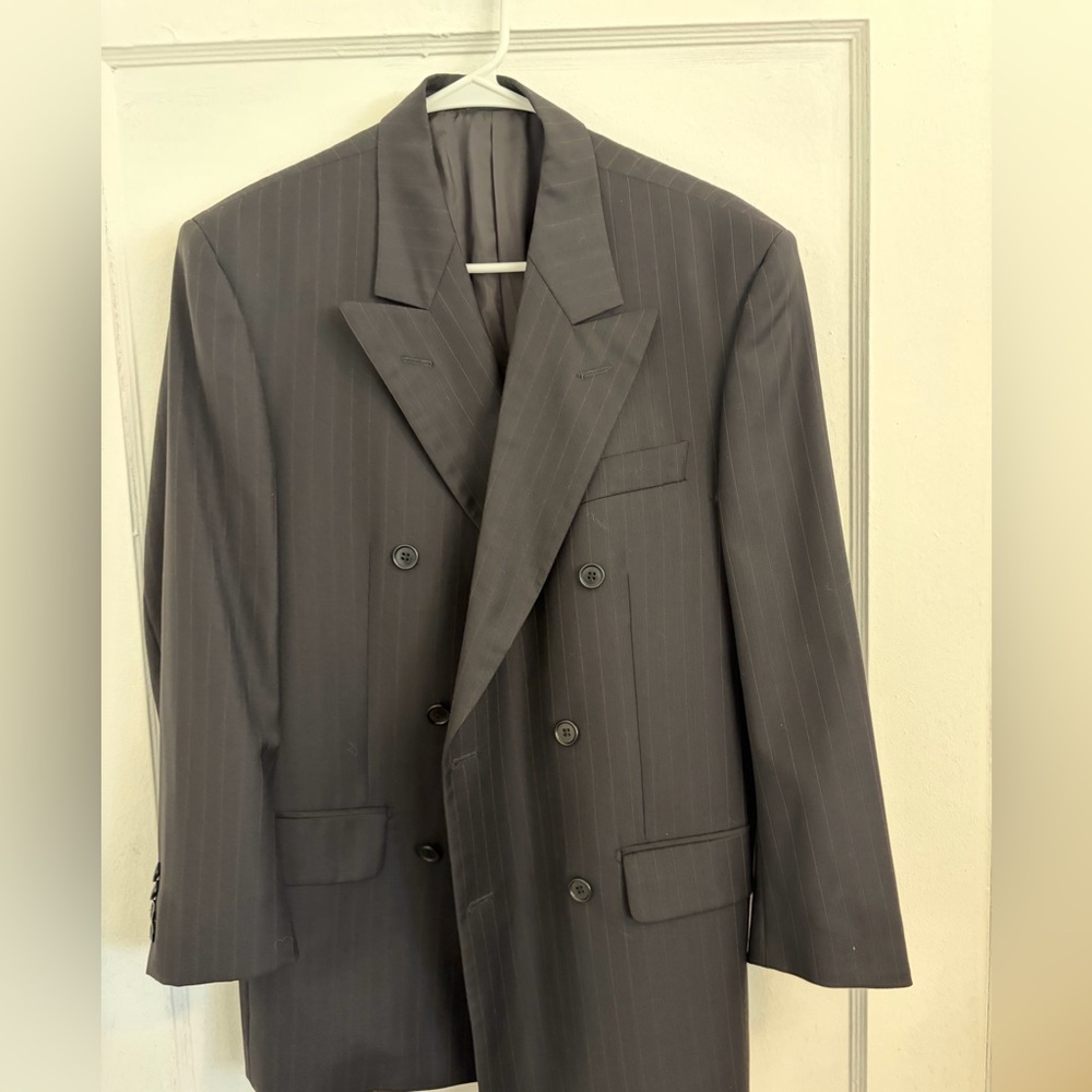 Pringle Charcoal Double-Breasted Suit